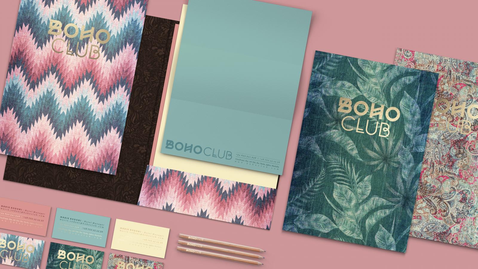 Boho Club Stationary