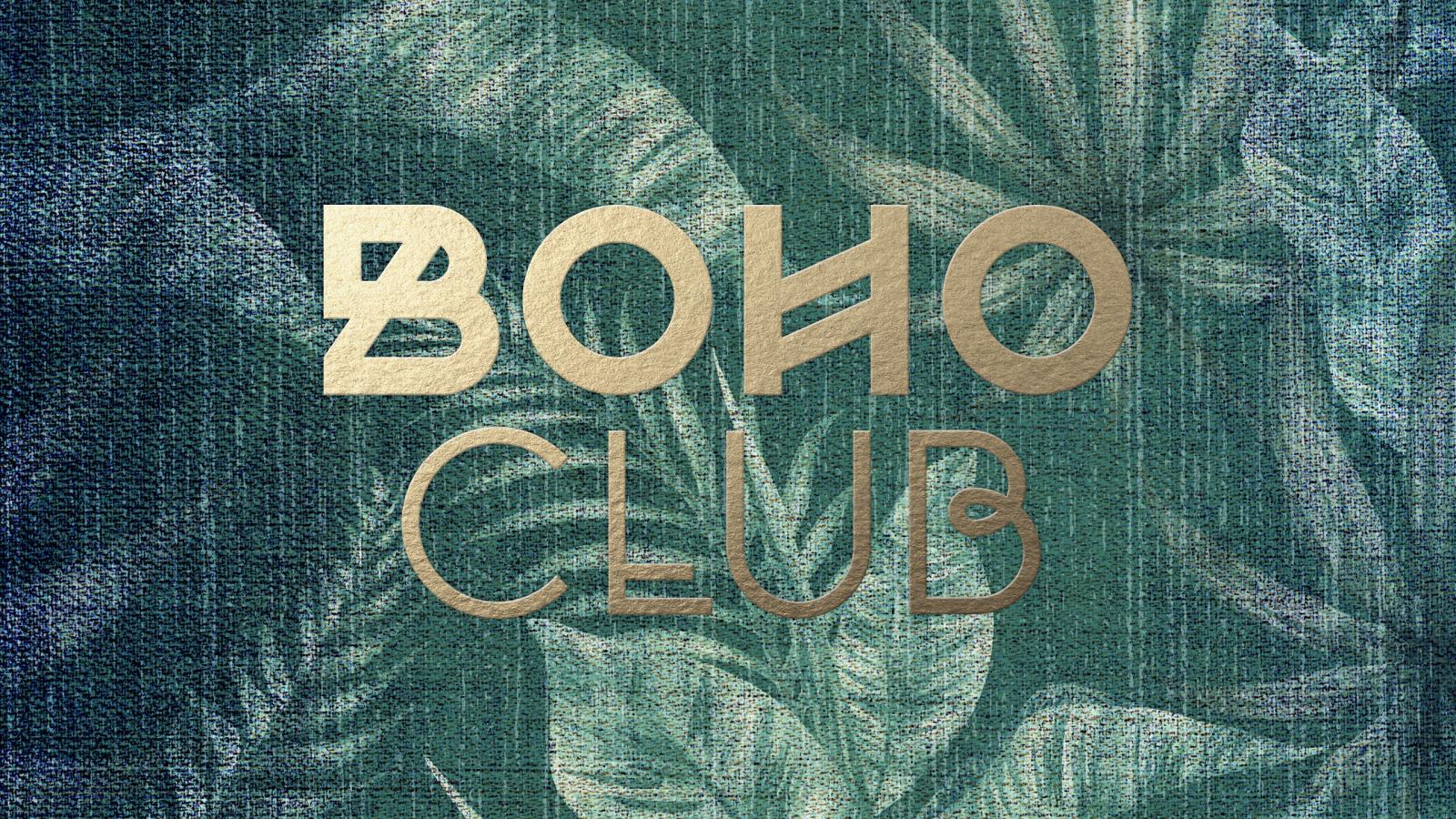 BoHO Club Logo on green background
